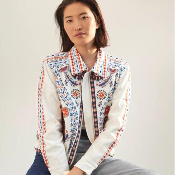 ANTHROPOLOGIE Frontier Embroidered Jacket - Picture 5 of 9